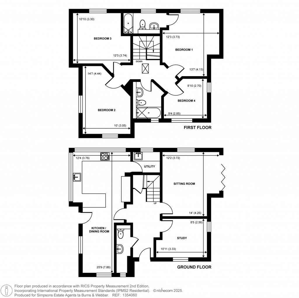 Floorplans For Great Austins, Farnham, Surrey