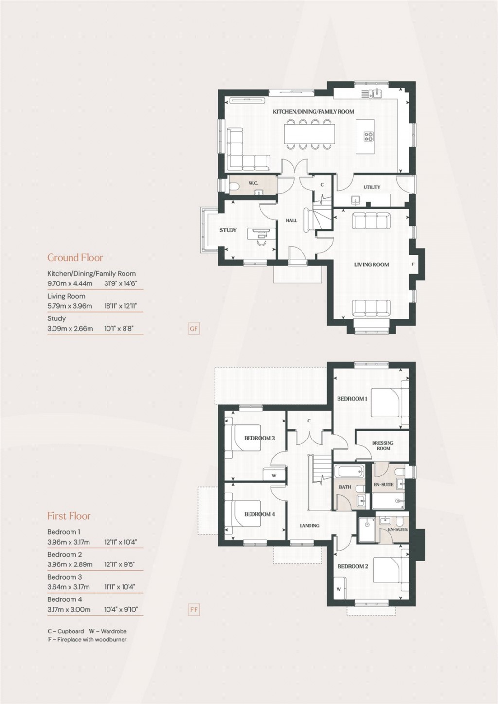 Floorplans For Chiddingfold Road, Dunsfold, Surrey