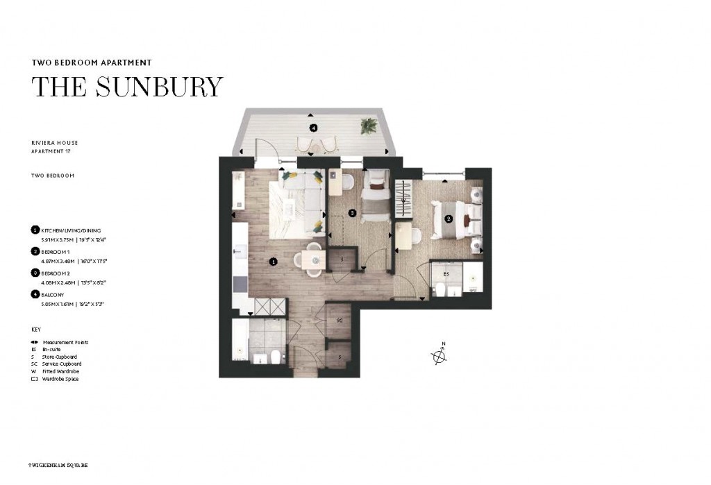 Floorplans For Twickenham Square, Twickenham