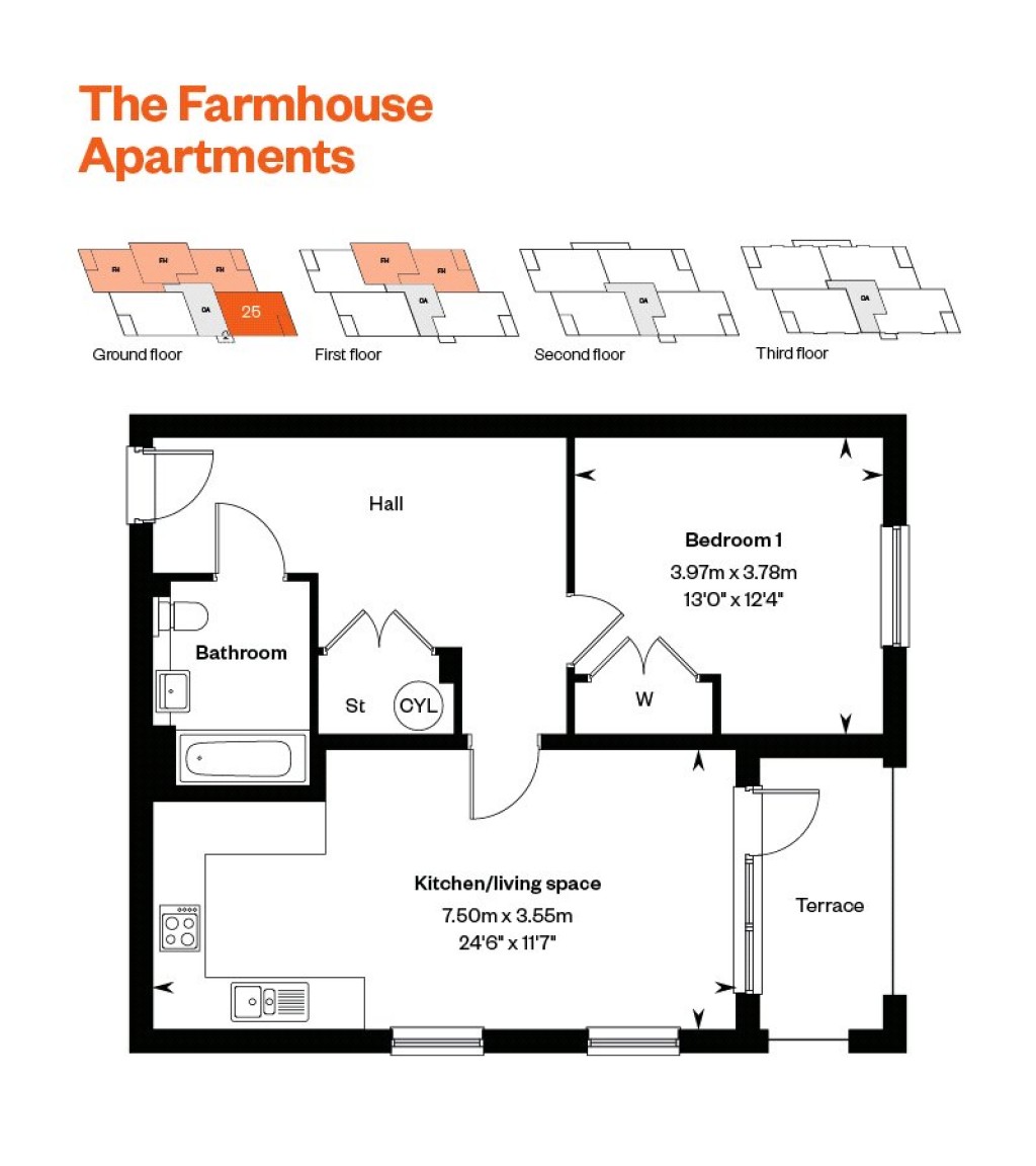 Floorplans For Stapleton Close, Egham