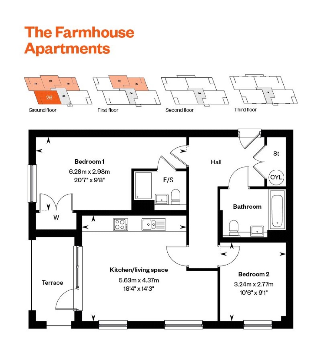 Floorplans For Stapleton Close, Egham