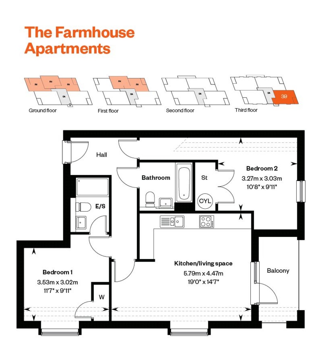 Floorplans For Stapleton Close, Egham