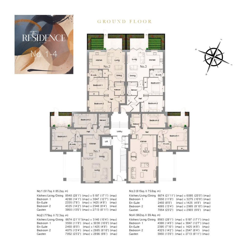Floorplans For Brooklands Road, Weybridge, Surrey