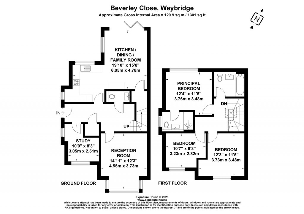 Floorplans For Beverley Close, Weybridge