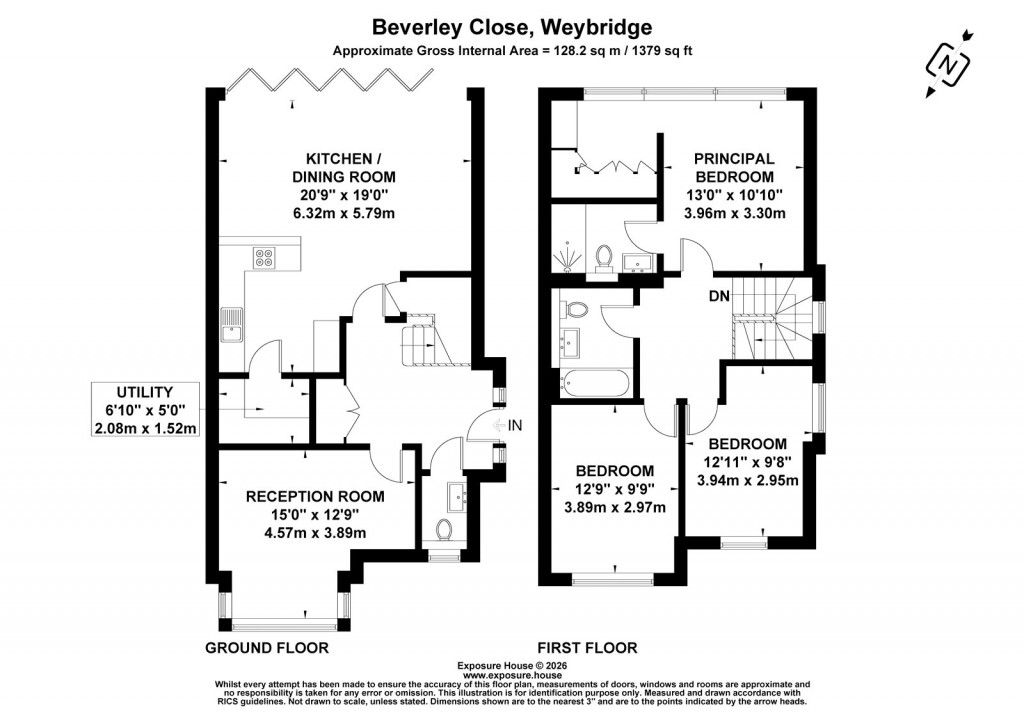 Floorplans For Beverley Close, Weybridge