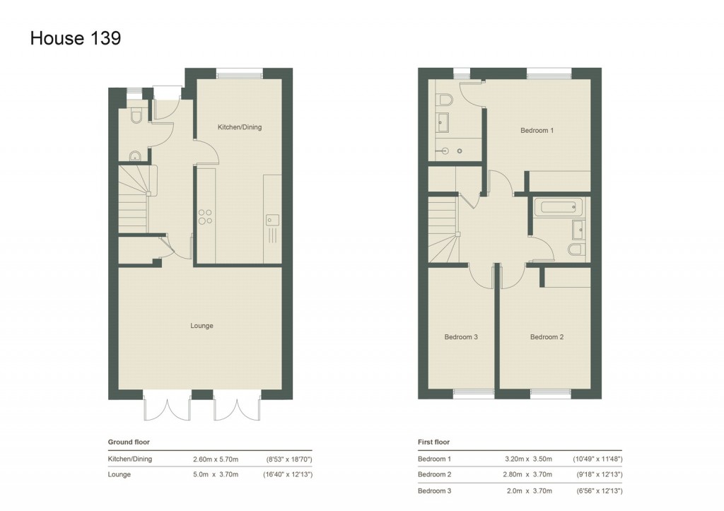 Floorplans For Brookwood, Woking, Surrey