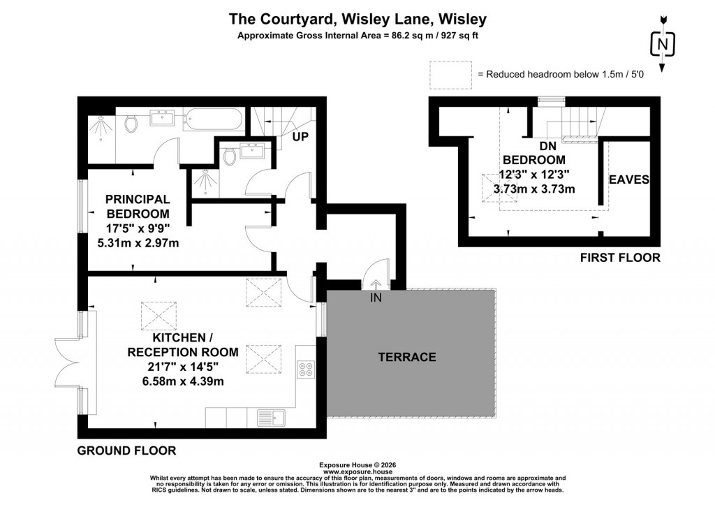 Floorplans For Wisley Lane, Wisley, Surrey