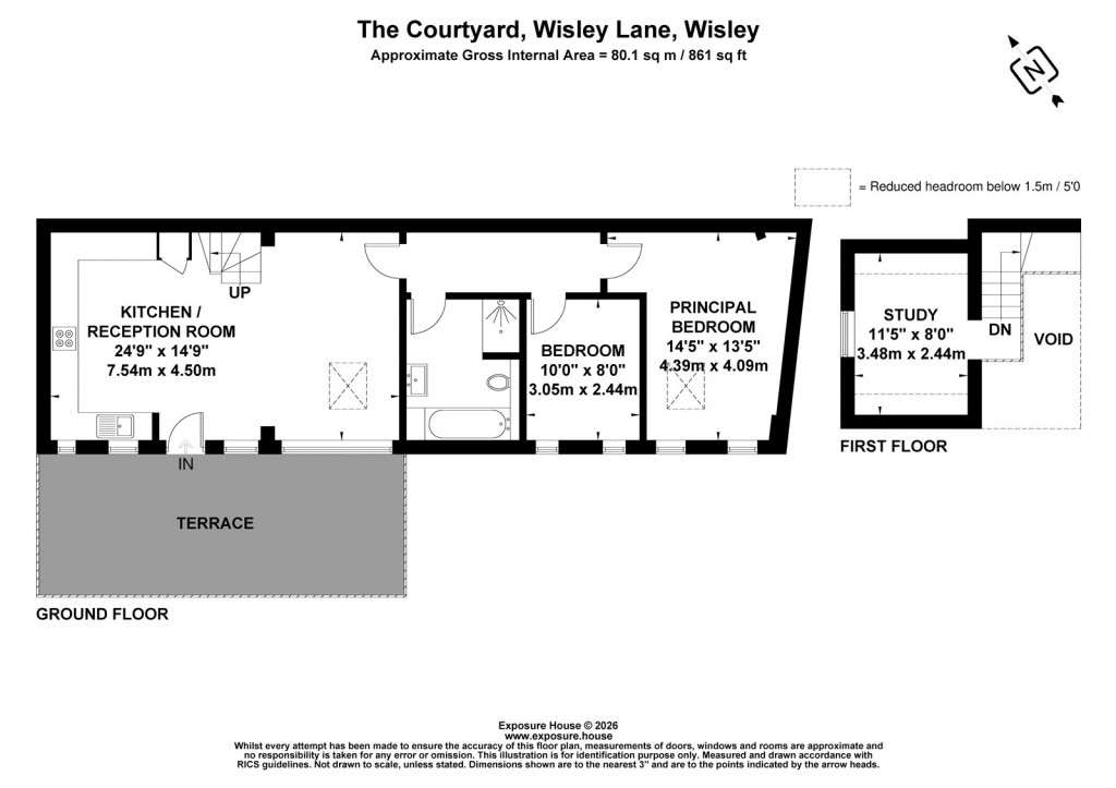 Floorplans For Wisley Lane, Wisley, Surrey
