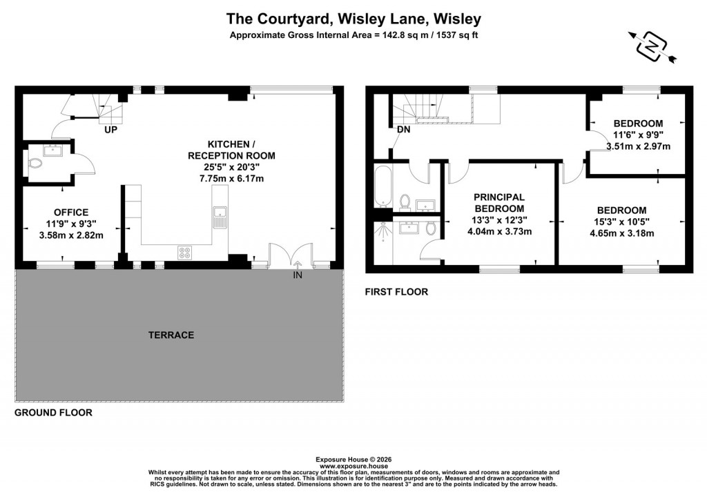 Floorplans For Wisley Lane, Wisley, Surrey