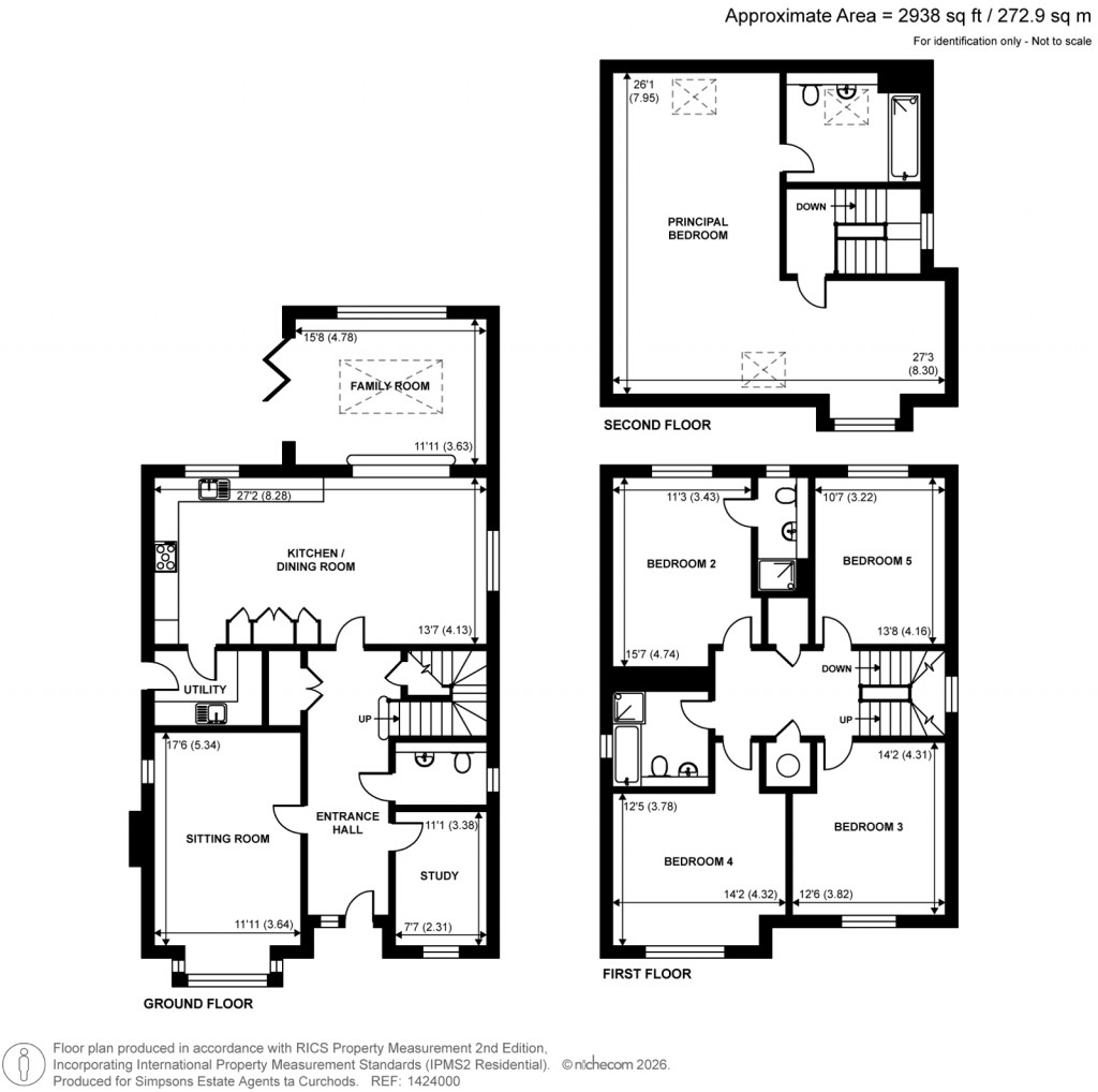Floorplans For Leatherhead Road, Bookham