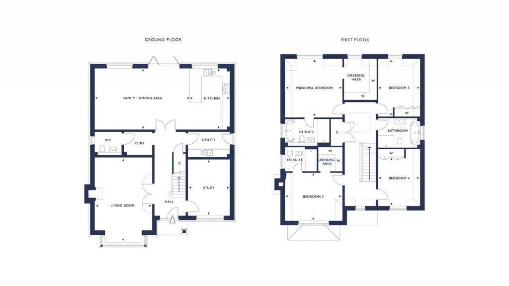 Floorplans For The Street, West Horsley, Surrey
