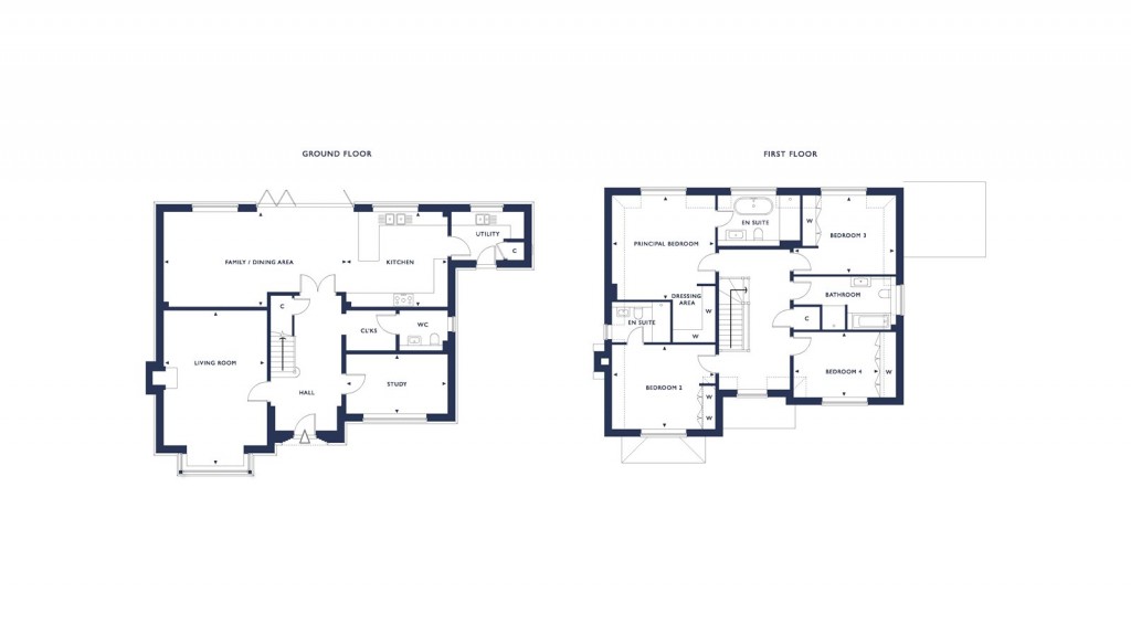 Floorplans For The Street, West Horsley, Surrey