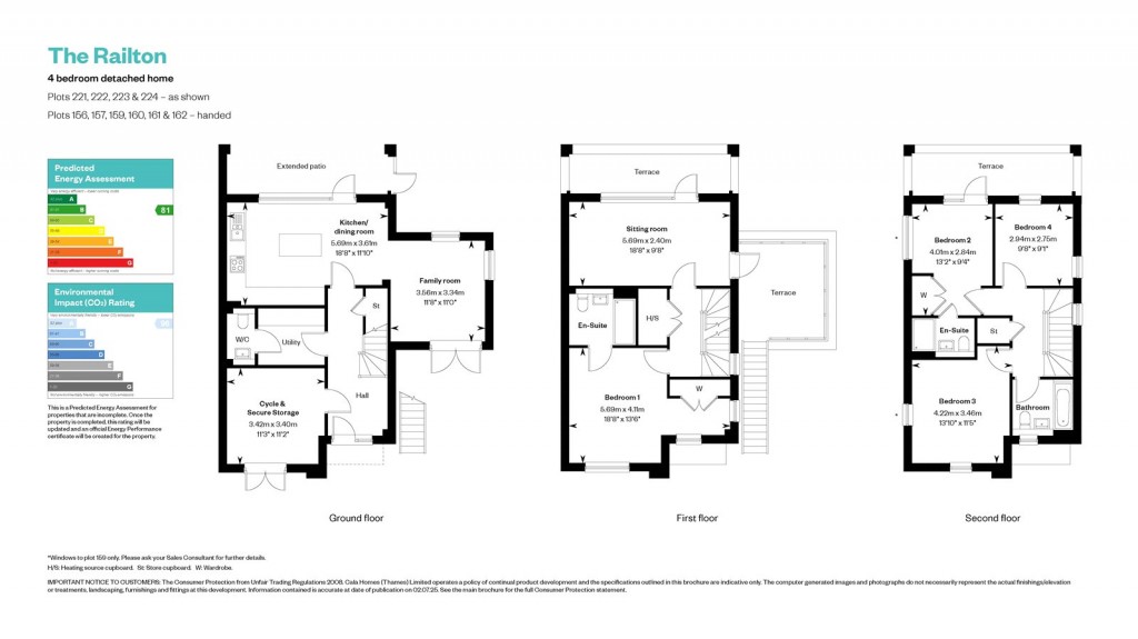 Floorplans For Concorde Drive, Weybridge, Surrey