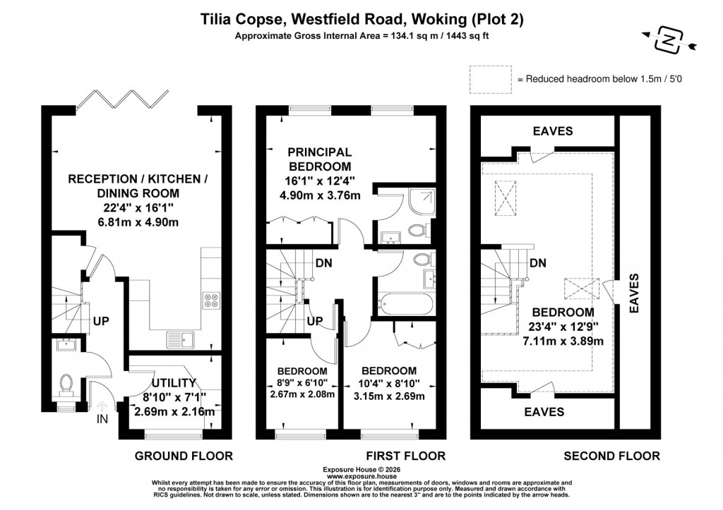 Floorplans For Westfield Road, Woking, Surrey