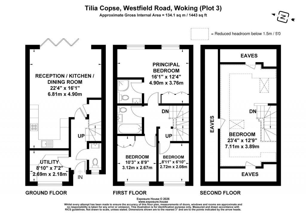 Floorplans For Westfield Road, Woking, Surrey