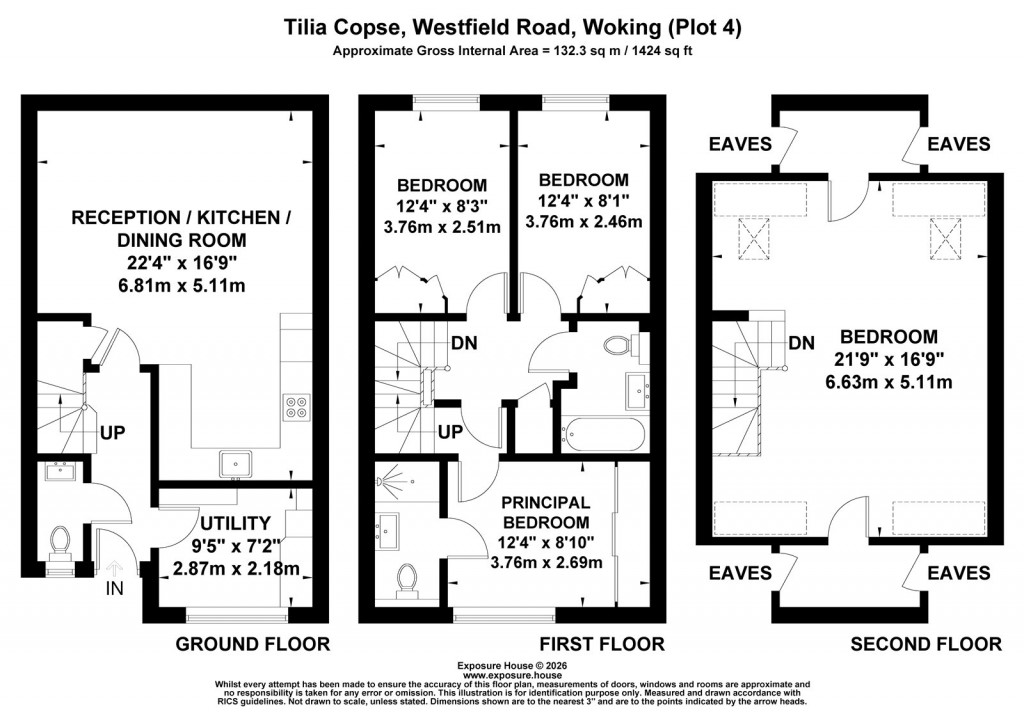 Floorplans For Westfield Road, Woking, Surrey