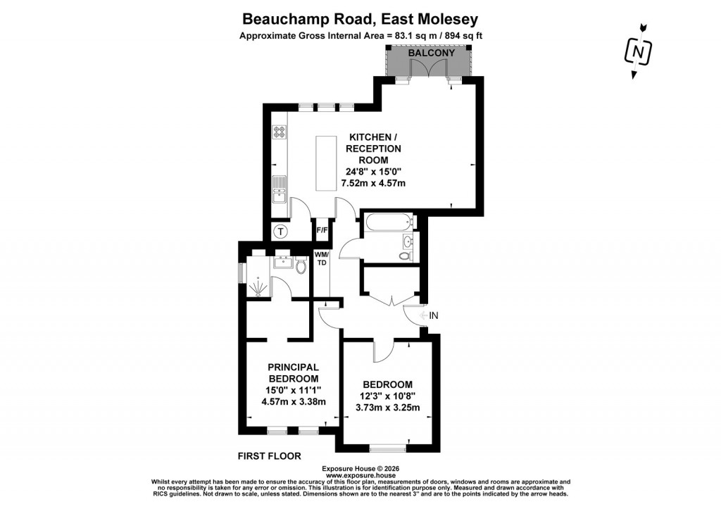 Floorplans For Beauchamp Road, East Molesey