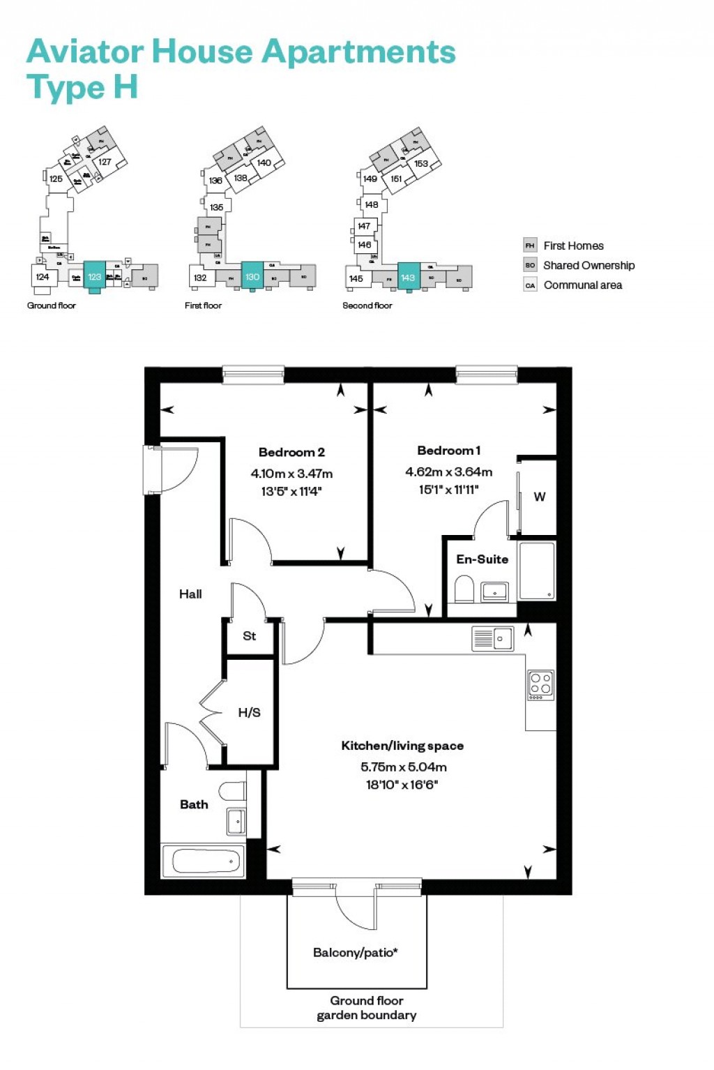 Floorplans For Vanguard Place, Weybridge, Surrey