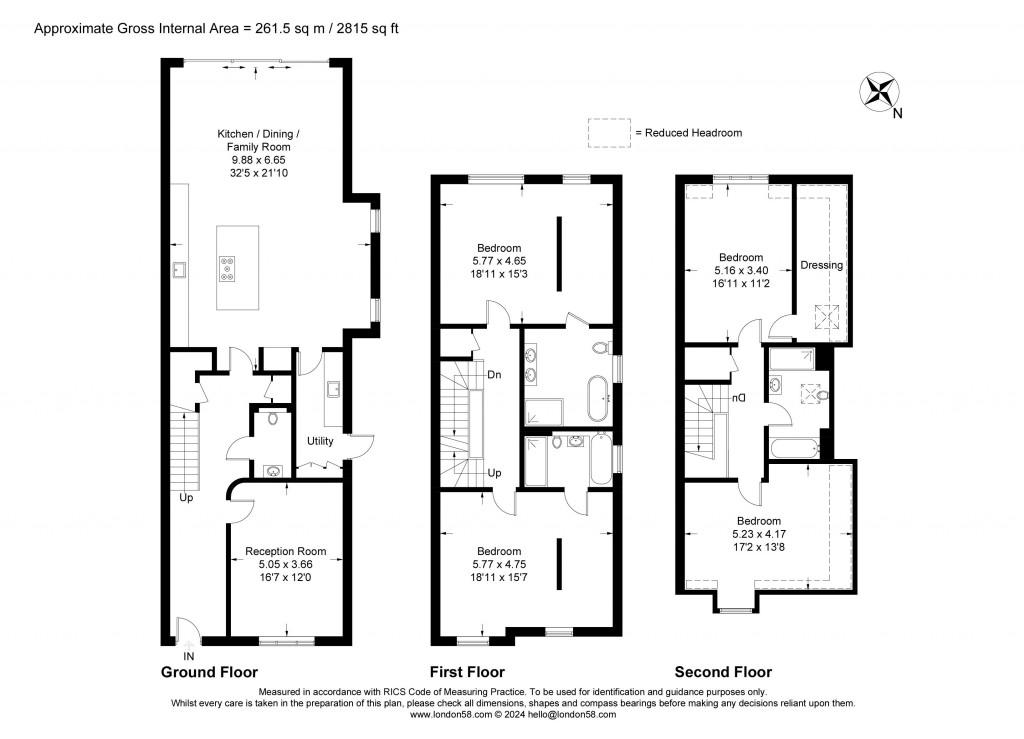Floorplans For Copsem Lane, Esher, Surrey