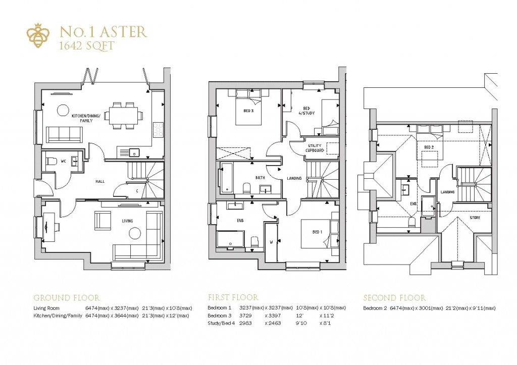 Floorplans For Queens Road, Weybridge, Surrey