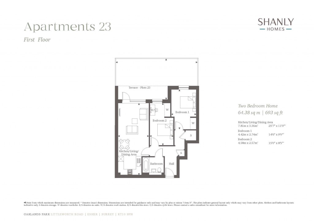 Floorplans For Littleworth Road, 2 Littleworth Road, Esher
