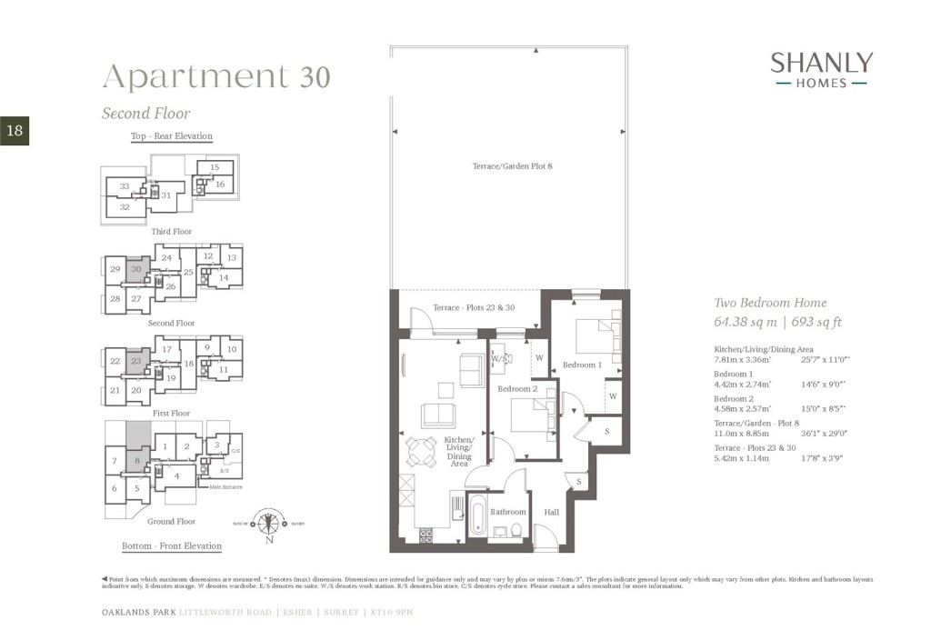 Floorplans For Littleworth Road, 2 Littleworth Road, Esher
