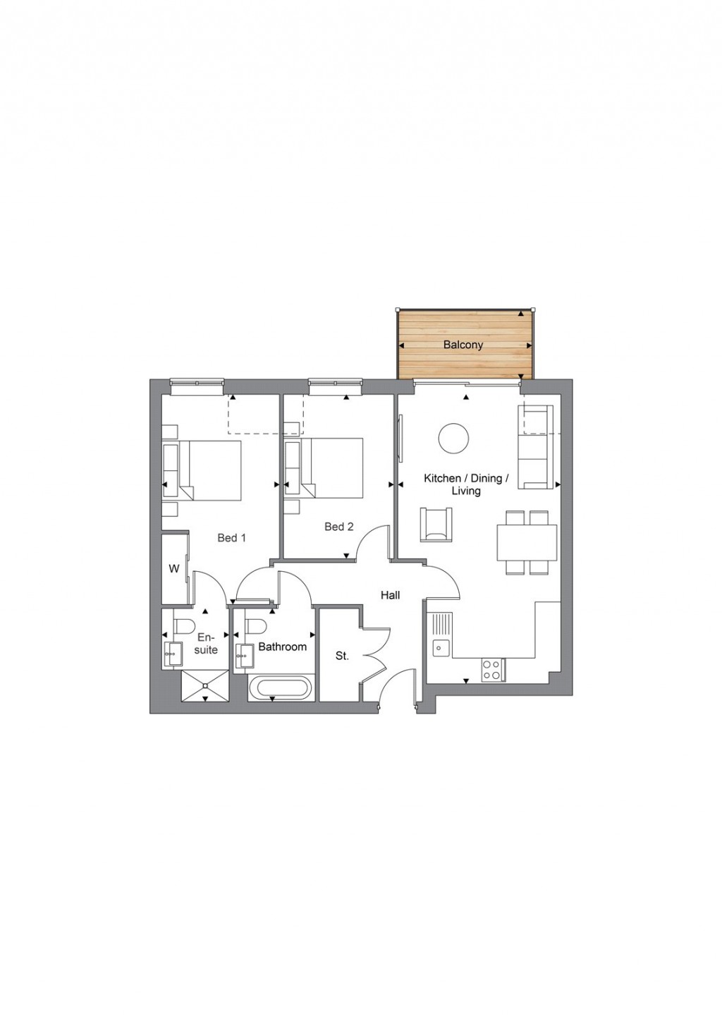 Floorplans For Shores Road, Horsell