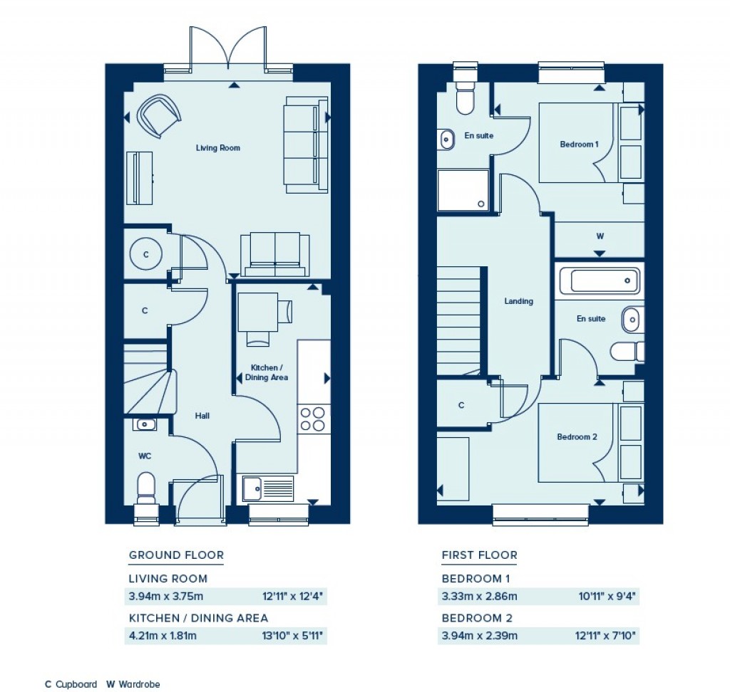 Floorplans For Heybridge, Essex