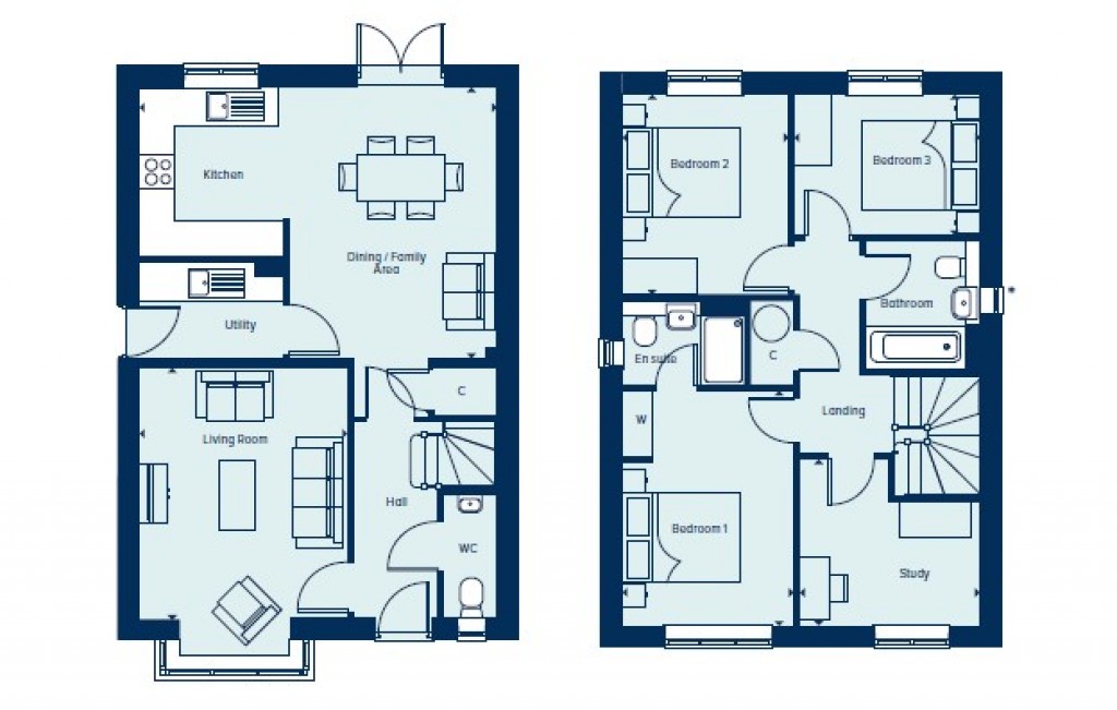 Floorplans For Heybridge, Essex