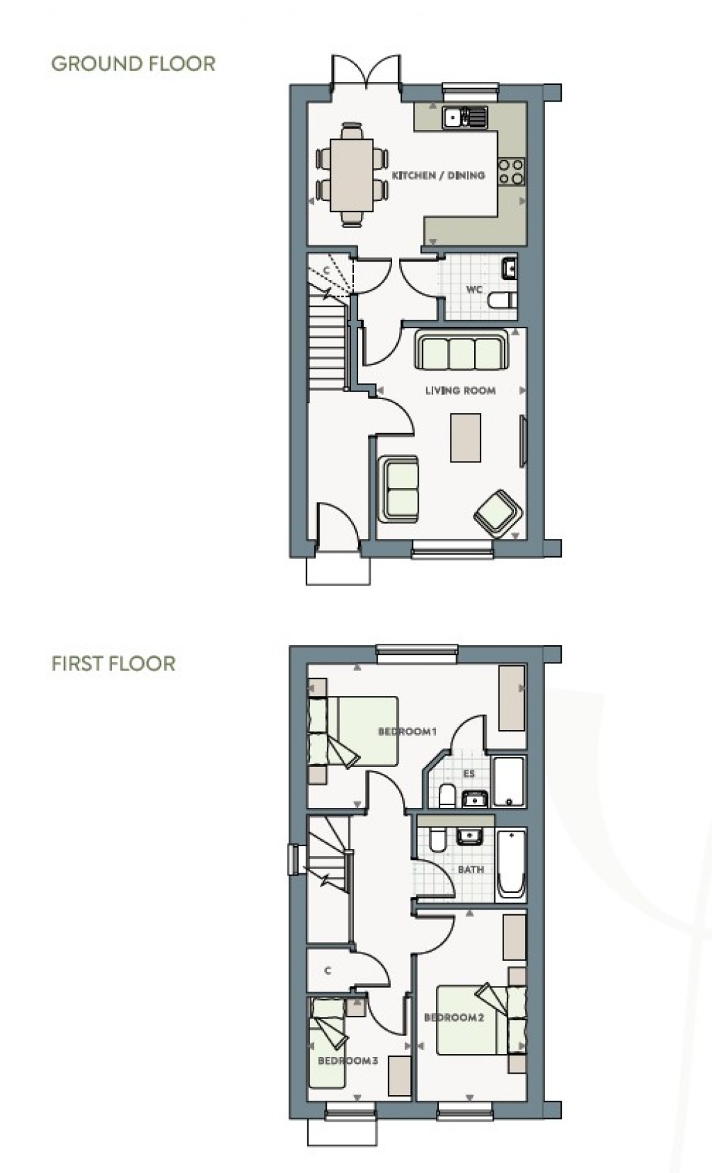 Floorplans For Orchard Drive, Cressing, Braintree