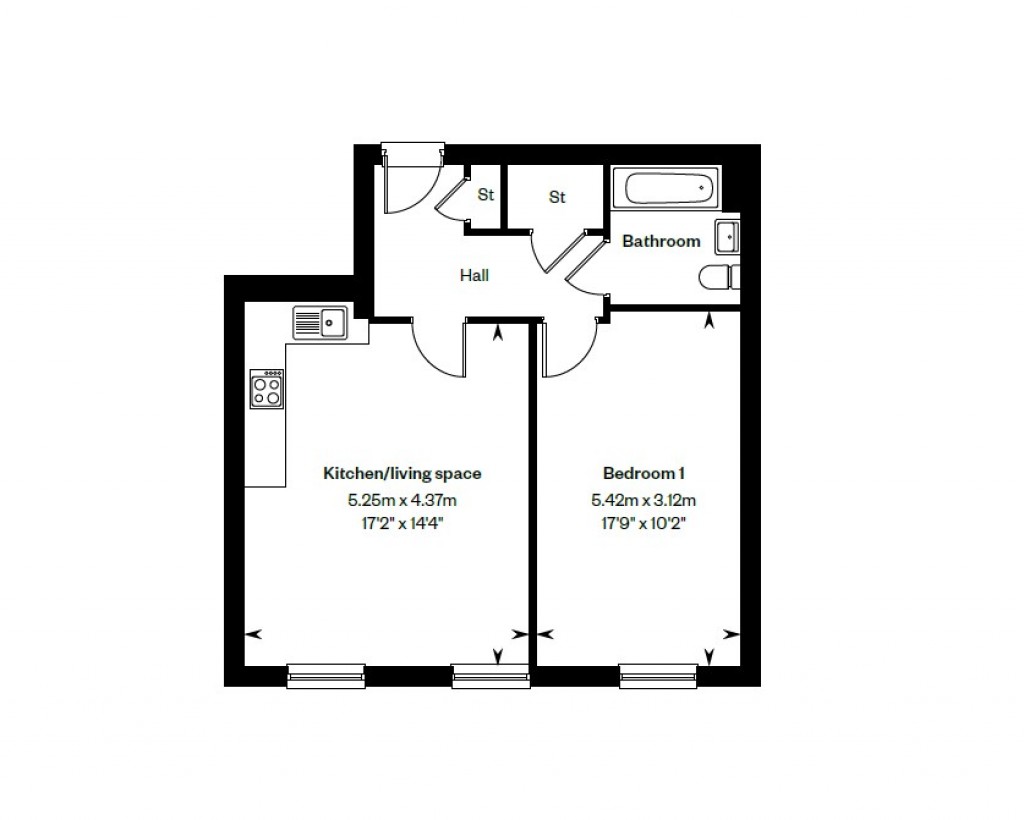 Floorplans For Roman Road, Ingatestone, Essex