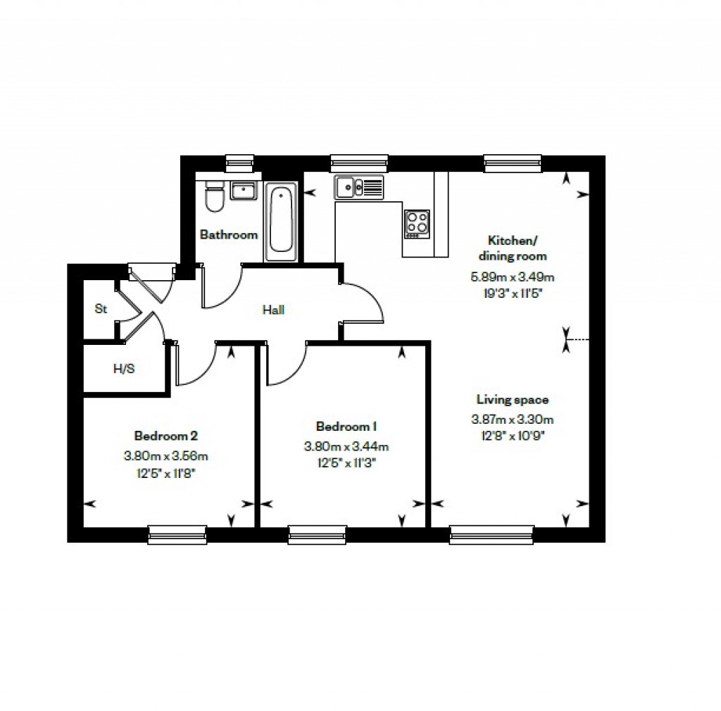 Floorplans For Roman Road, Ingatestone, Essex