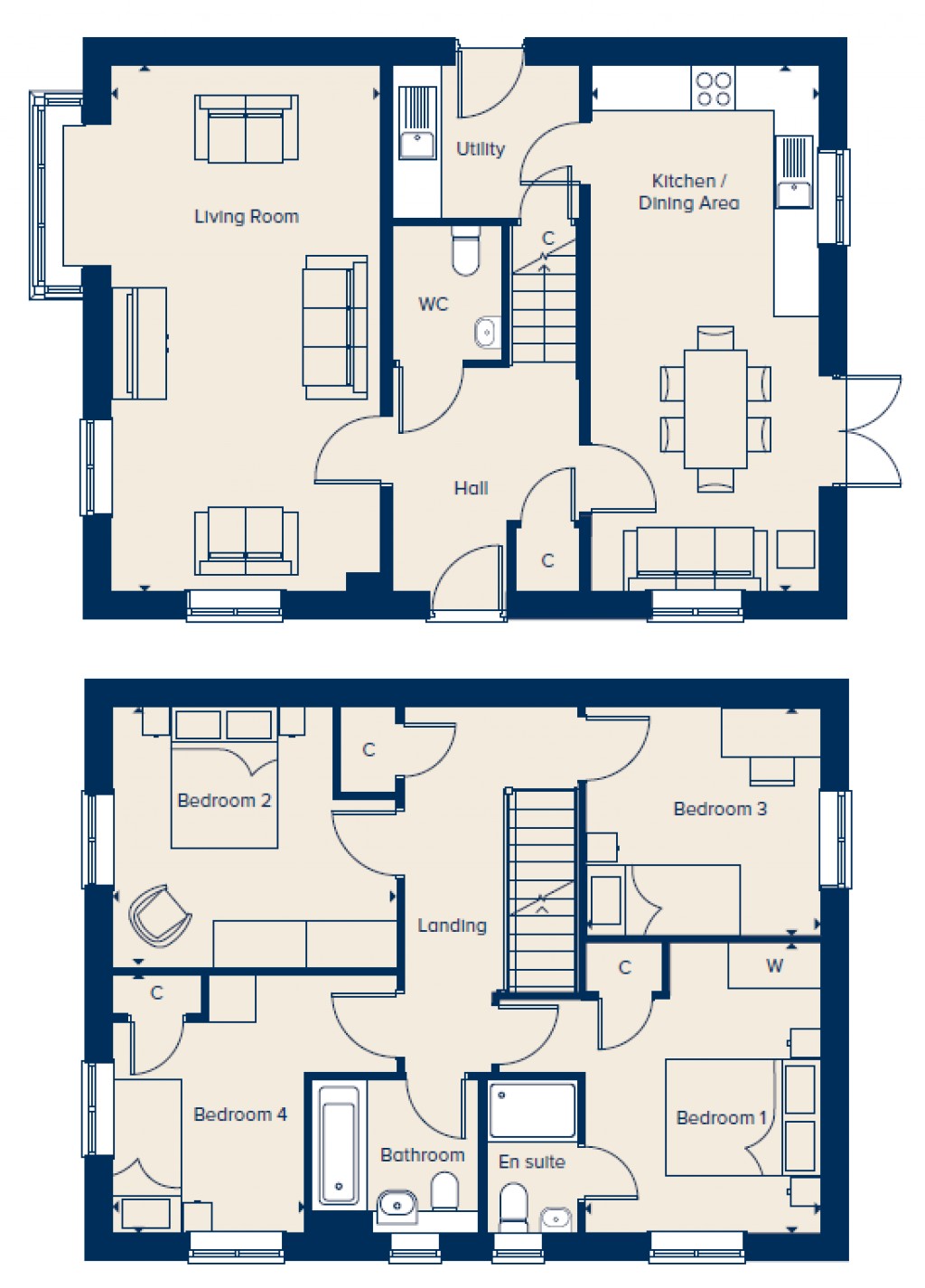Floorplans For Arden Oaks, Brentwood, Essex