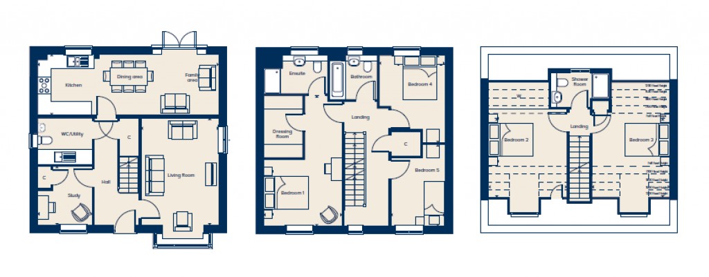 Floorplans For Arden Oaks, Brentwood, Essex