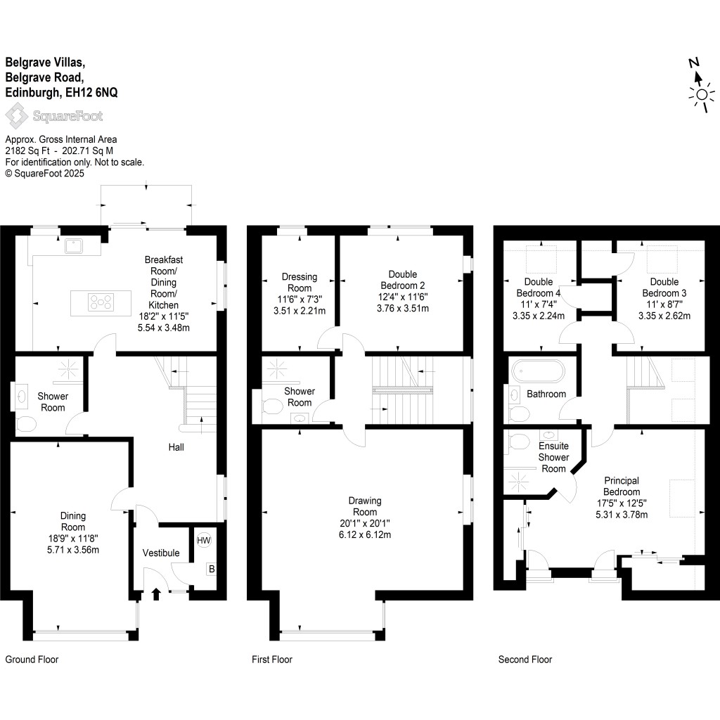 Floorplans For Belgrave Road, Edinburgh