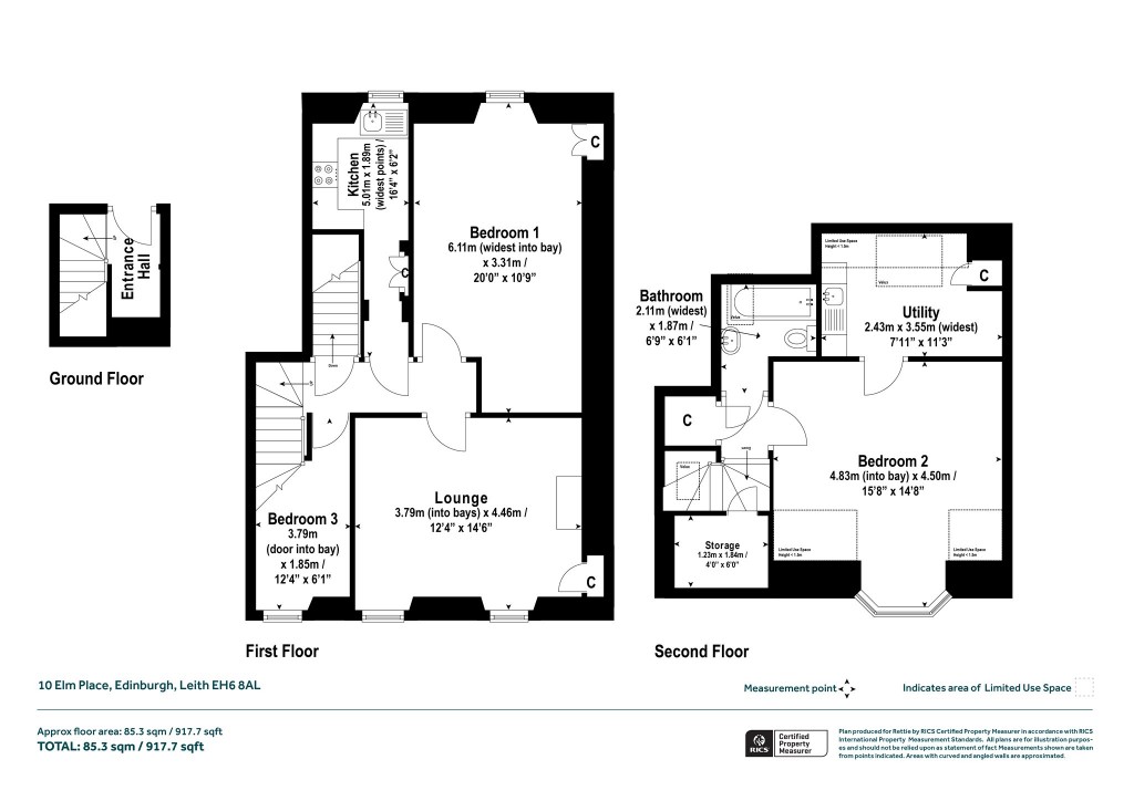 Floorplans For Leith Links, Edinburgh