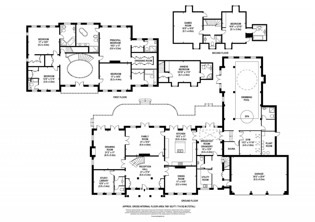 Floorplans For Broomfield Ride, Oxshott, KT22