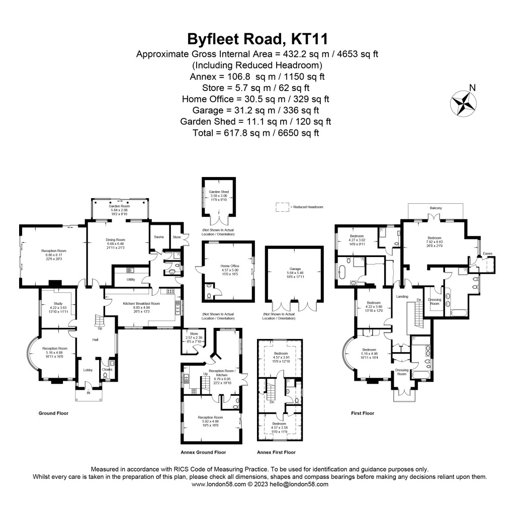 Floorplans For Byfleet Road, Cobham, KT11