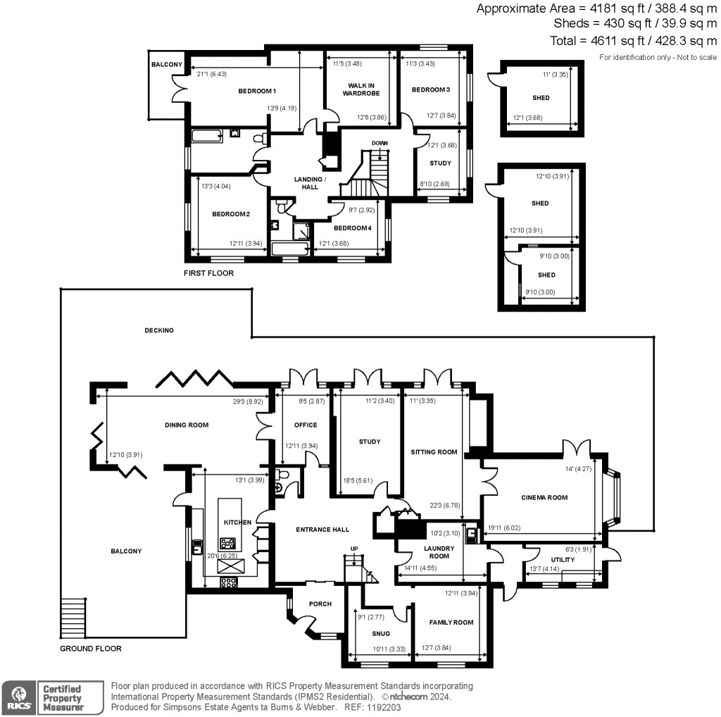 Floorplans For Churt, Farnham, Surrey