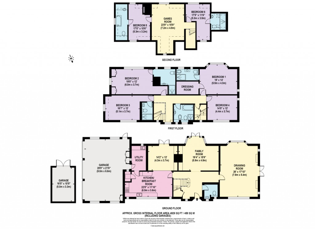 Floorplans For Cavendish Road, St George's Hill, KT13