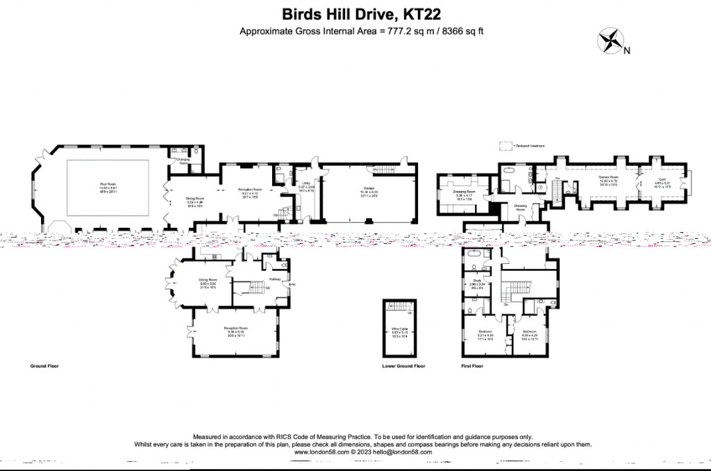 Floorplans For Birds Hill Drive, The Crown Estate, Oxshott