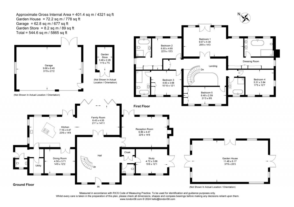 Floorplans For Oxshott Road, Oxshott, KT22