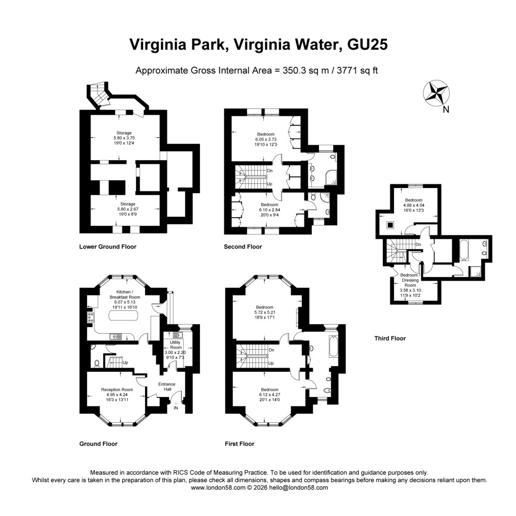 Floorplans For Holloway Drive, Virginia Water, Surrey