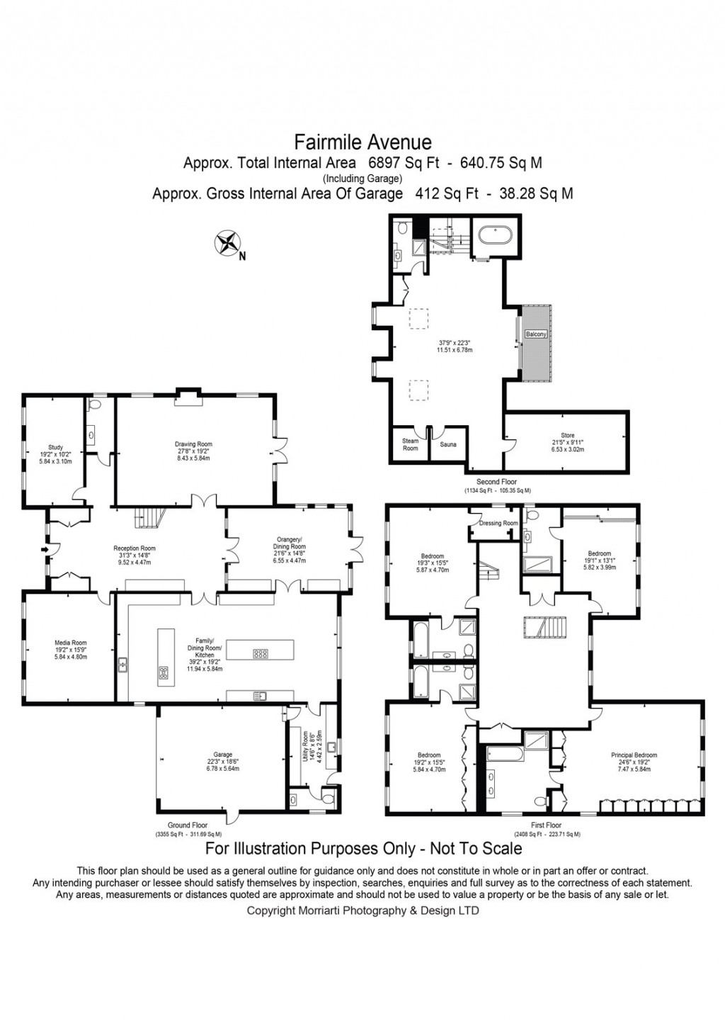 Floorplans For Fairmile Avenue, Cobham, Surrey