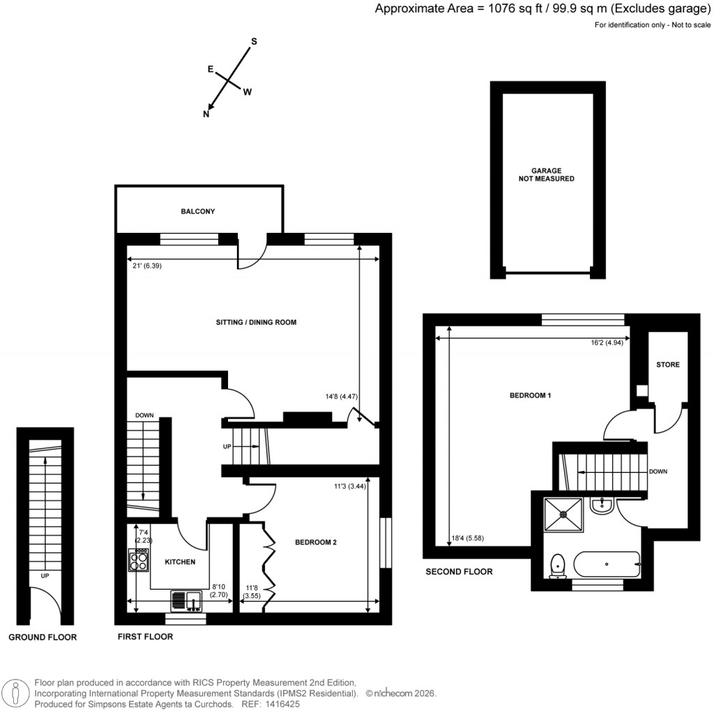 Floorplans For Trafalgar Court, Cobham, Surrey