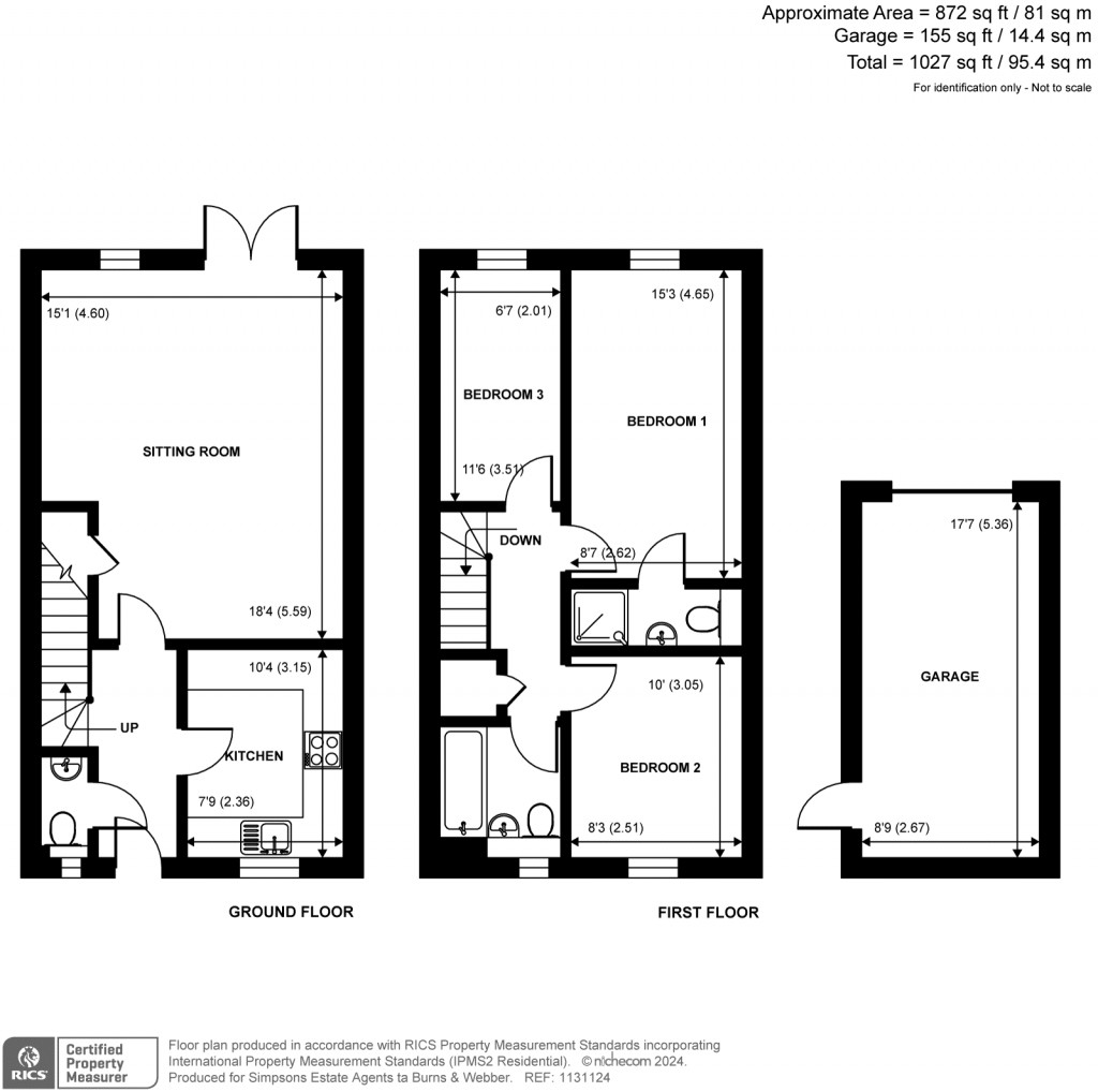 Floorplans For Wey Meadow Close, Farnham, Surrey