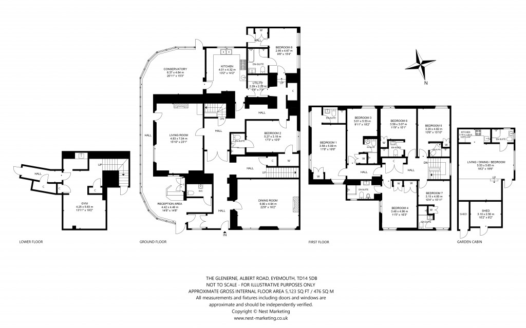 Floorplans For Glenerne House, Albert Road, Eyemouth, Berwickshire