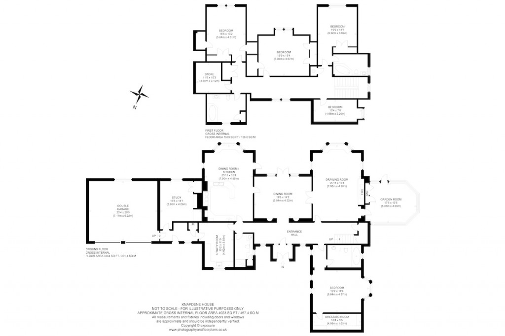 Floorplans For Knapdene House, Paxton, Berwickshire, Scottish Borders