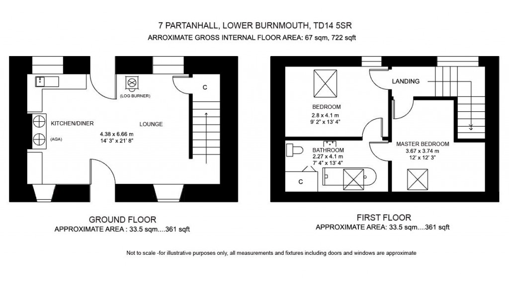 Floorplans For Partanhall, Burnmouth, Eyemouth, Scottish Borders