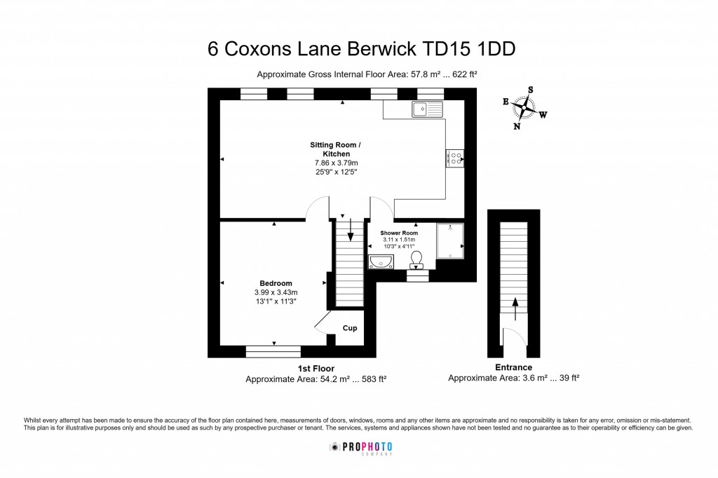 Floorplans For Coxons Lane, Berwick Upon Tweed, Northumberland